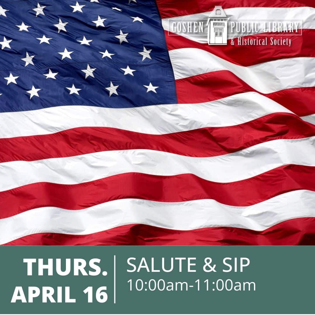 Thursday April 16 - Salute & Sip 10:00 AM to 11:00 AM