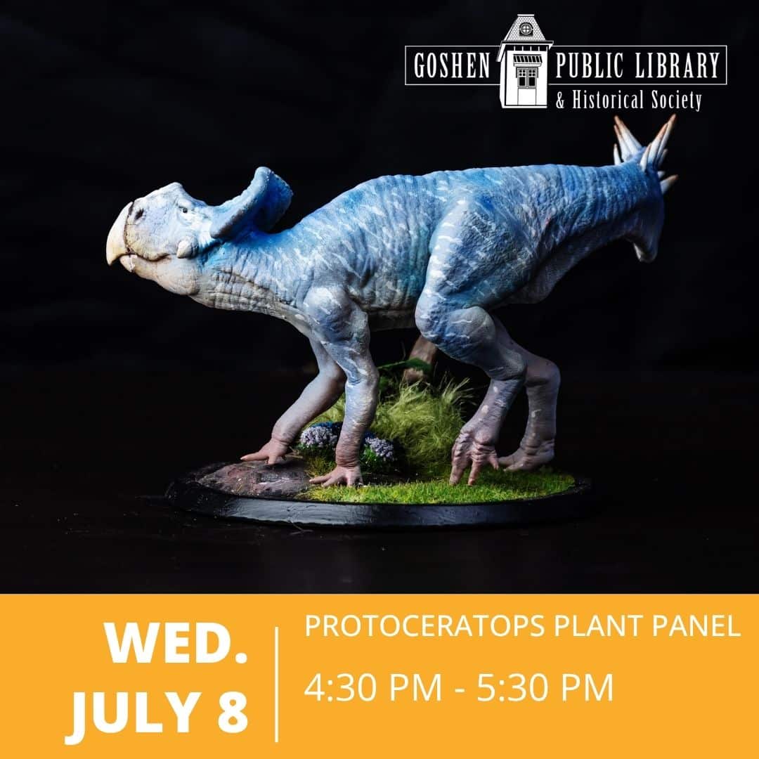 Wednesday July 8 - Protoceratops Plant Panel 4:30 PM to 5:30 PM