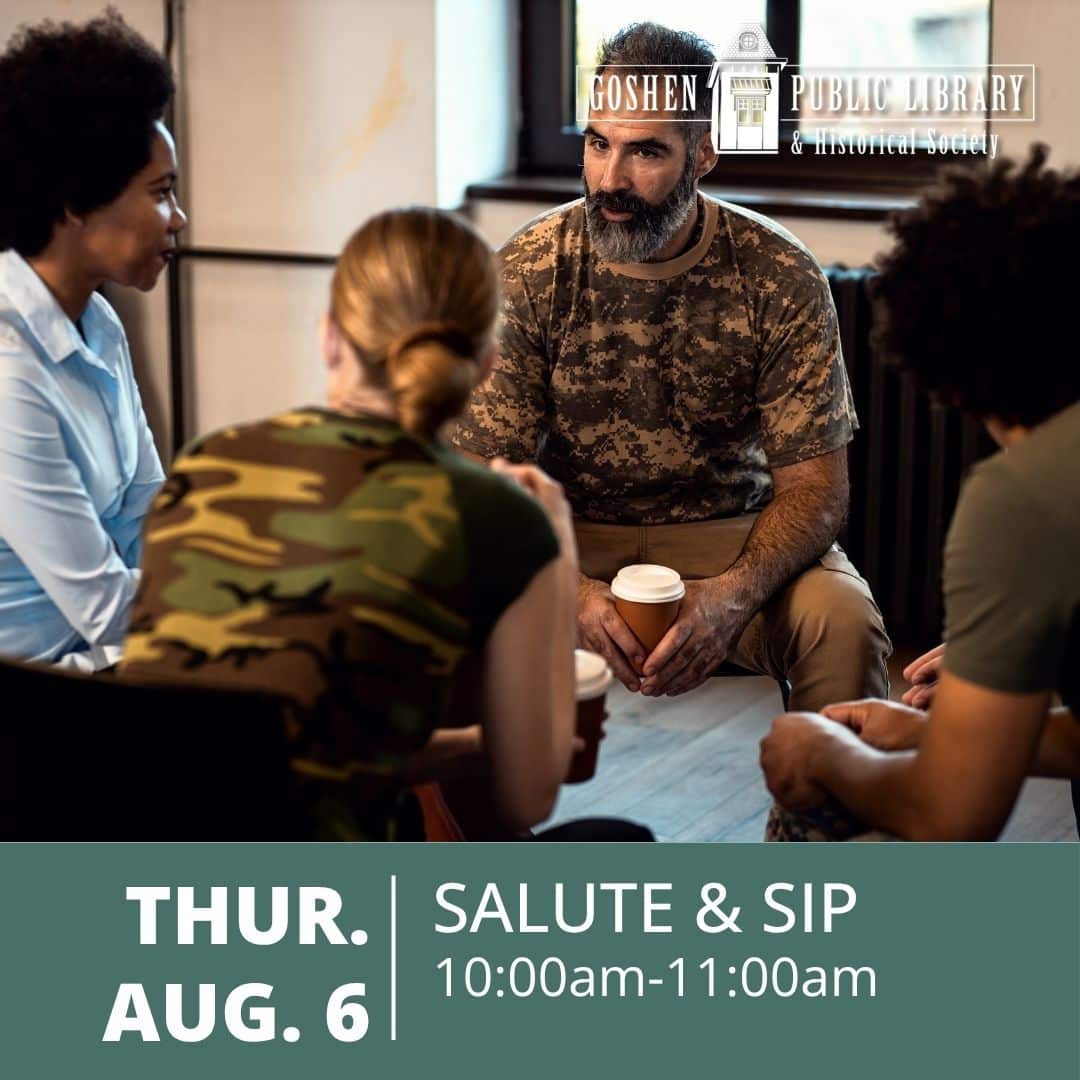 Thursday August 6 - Salute & Sip 10:00 AM to 11:00 AM
